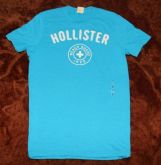 Camiseta Hollister na cor Azul Tamanho L