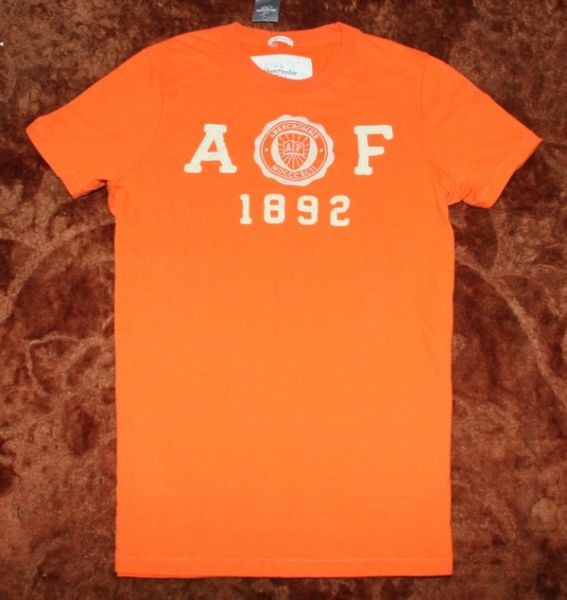 Camiseta Abercrombie & Fitch - Tam.  S na cor Laranja