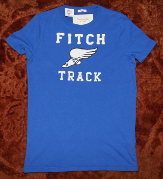 Camiseta Abercrombie Azul Fitch Track