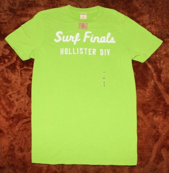 Camiseta Hollister na cor verde Tamanho XL