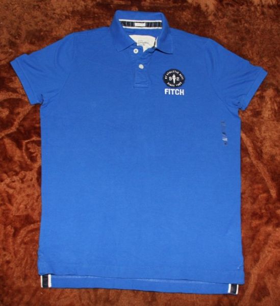 Camiseta Abercrombie & Fitch - Tam. L na cor Azul Tamanho XX