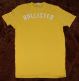 Camiseta Hollister na cor Amarela Tamanho L